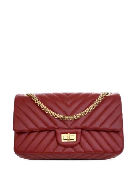 2017-2018 Reissue 2.55 Chevron Aged Calfskin Double Flap 225 shoulder bag by CHANEL 