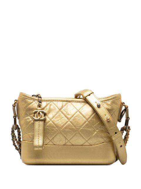 2017-2018 Small Metallic Lambskin Gabrielle crossbody bag by CHANEL 