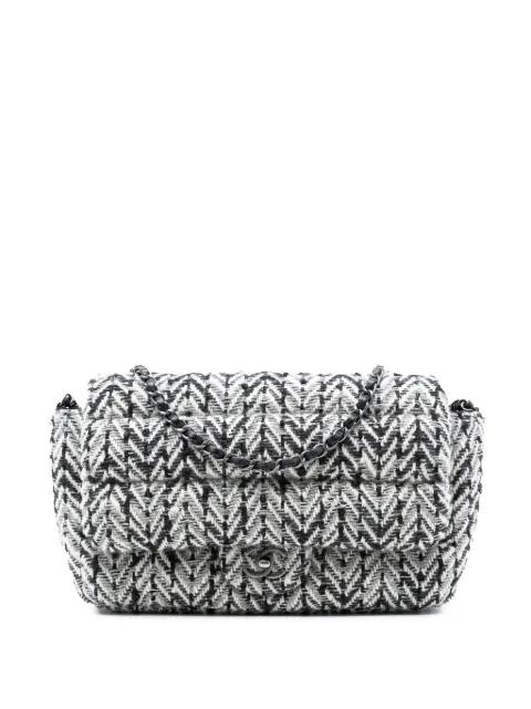 2018-2019 CC Herringbone Tweed Flap shoulder bag by CHANEL 