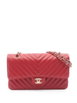 2018-2019 Chevron V-stitch W Flap shoulder bag by CHANEL 