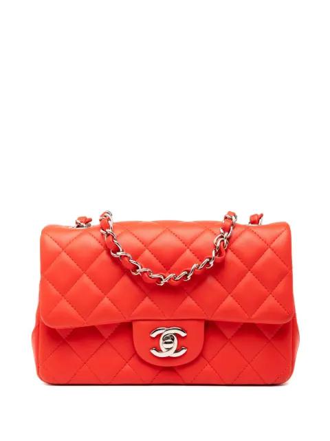 2018-2019 Mini Rectangular Classic Lambskin Single Flap crossbody bag by CHANEL 