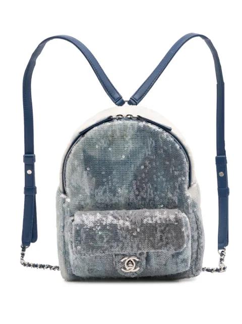 2018-2019 Sequin Waterfall backpack by CHANEL 