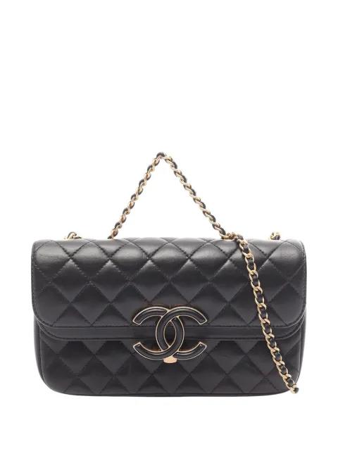 2018-2019 Small Diamond Embossed Calfskin New Chic Flap crossbody bag by CHANEL 