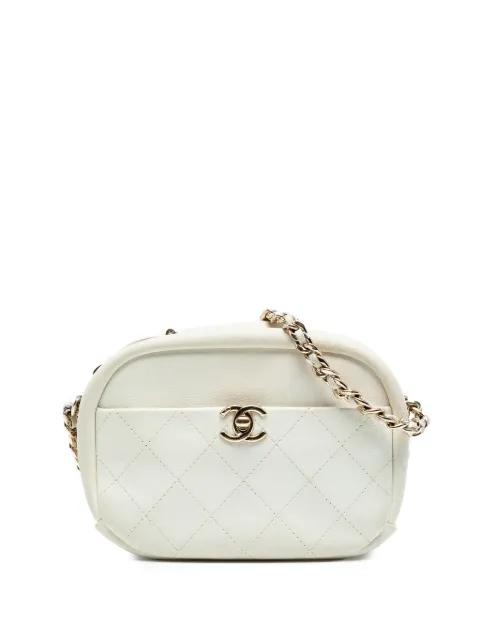 2018-2019 Small Quilted Goatskin Casual Trip Camera Bag crossbody bag by CHANEL 