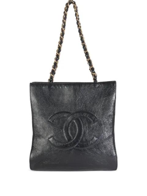 2018-2019 medium Boy Bag logo-detail tote bag by CHANEL 