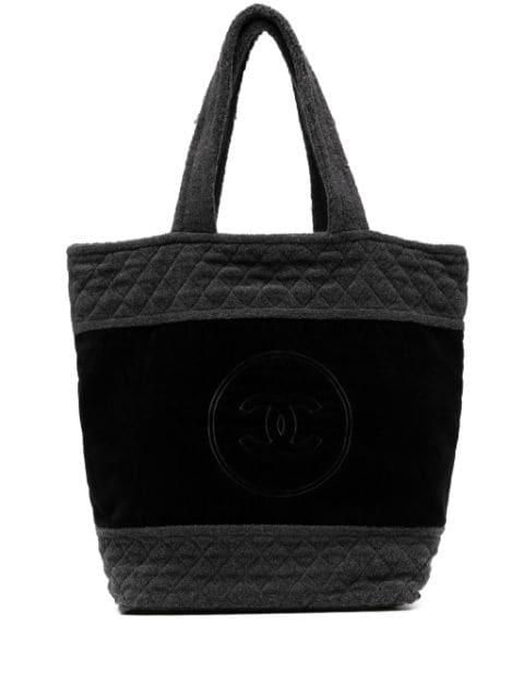 2018 CC terry-cloth tote bag by CHANEL 