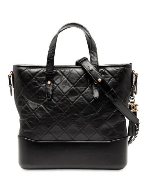 2018 Medium Quilted Calfskin Gabrielle Shopping satchel by CHANEL 