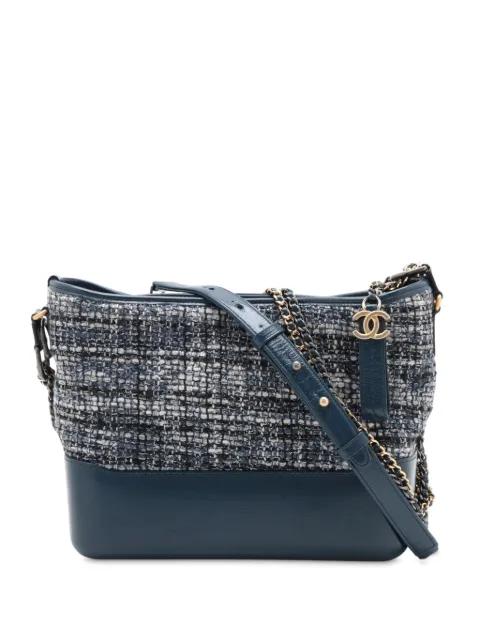 2018 Medium Tweed and Calfskin Gabrielle crossbody bag by CHANEL 