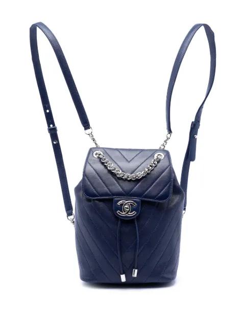 2018 Mini Chevron Lambskin Urban Spirit backpack by CHANEL 