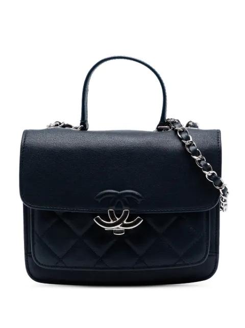 2018 Small Quilted Goatskin CC Box Flap shoulder bag by CHANEL 