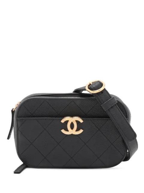 2019 CC Stitched Caviar Waist Bag belt bag by CHANEL 
