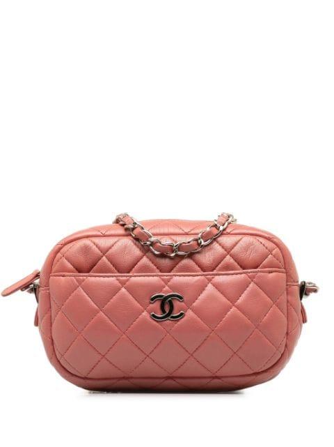 2019 CC diamond-quilted camera bag by CHANEL 