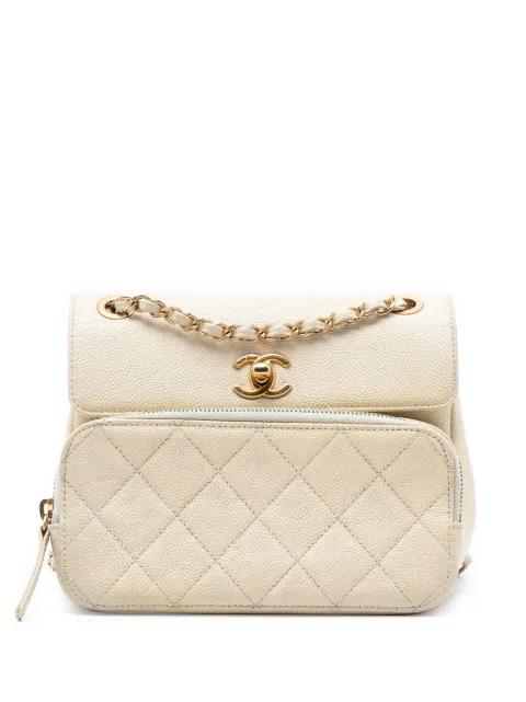 2019 Caviar Business Affinity Messenger Flap crossbody bag by CHANEL 