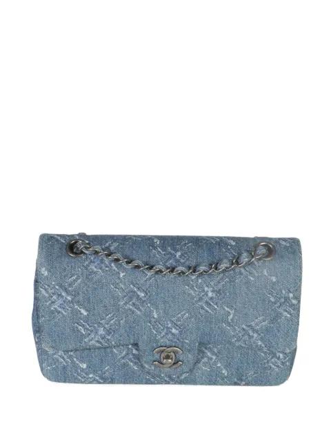 2019 Classic Flap chain printed denim bag by CHANEL 