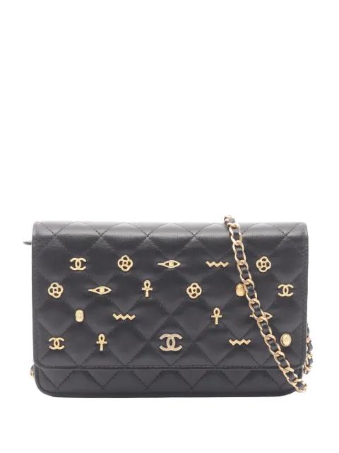2019 Classic Lambskin Egyptian Amulet Wallet on Chain crossbody bag by CHANEL 