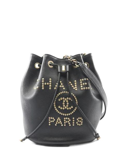 2019 Deauville studded shoulder bag by CHANEL 