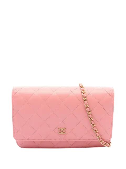 2019 Lambskin Classic Wallet on Chain crossbody bag by CHANEL 