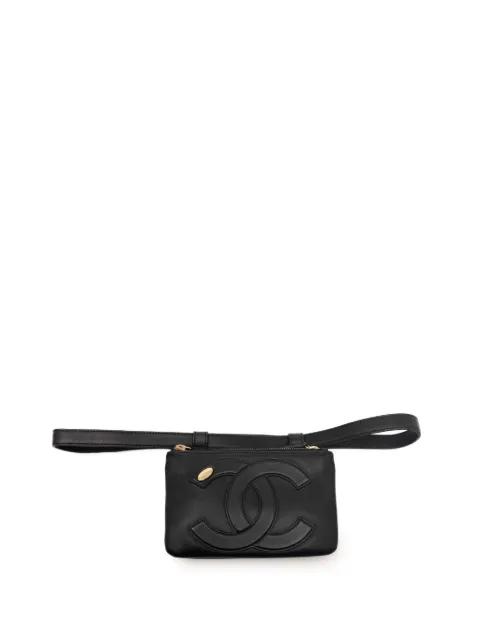 2019 Lambskin Mania Double Zip belt bag by CHANEL 