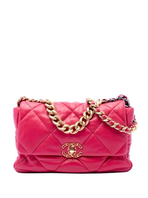 2019 Large Lambskin 19 Flap satchel by CHANEL 