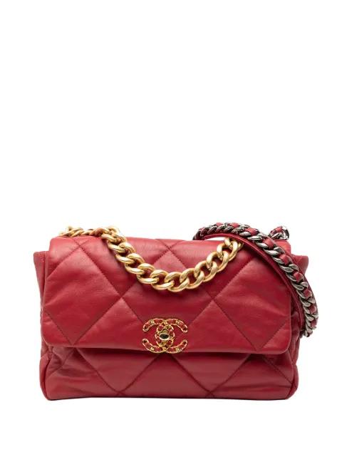 2019 Large Lambskin 19 Flap satchel by CHANEL 
