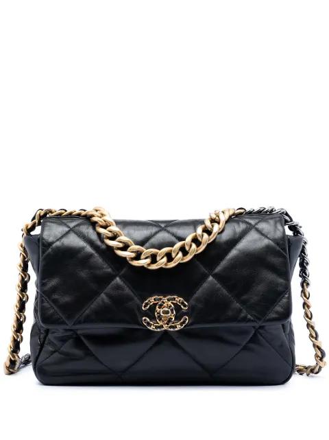 2019 Large Lambskin 19 Flap satchel by CHANEL 