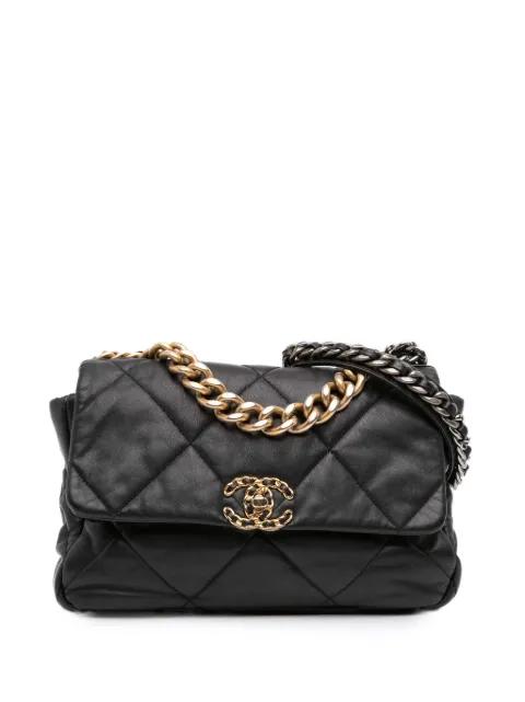 2019 Large Lambskin 19 Flap satchel by CHANEL 