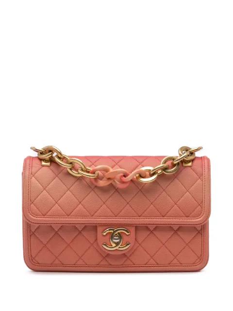 2019 Medium Quilted Caviar Sunset On The Sea Flap satchel by CHANEL 