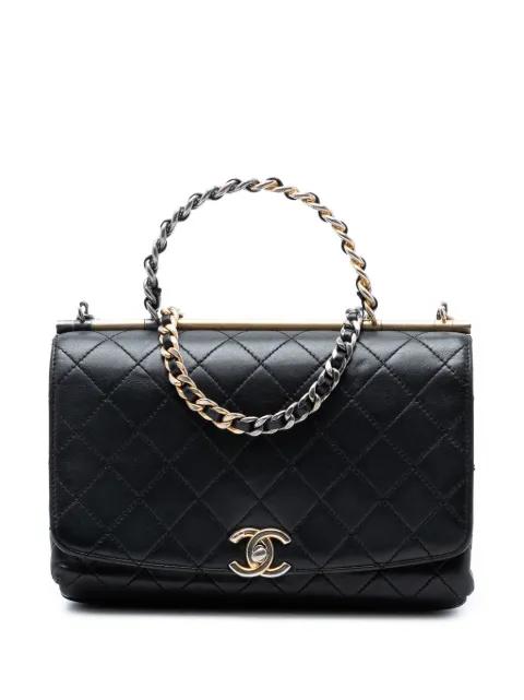 2019 Medium Quilted Lambskin La Parisienne Flap satchel by CHANEL 