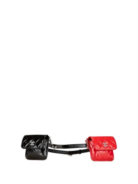 2019 Mini Patent in Love Double Flap belt bag by CHANEL 
