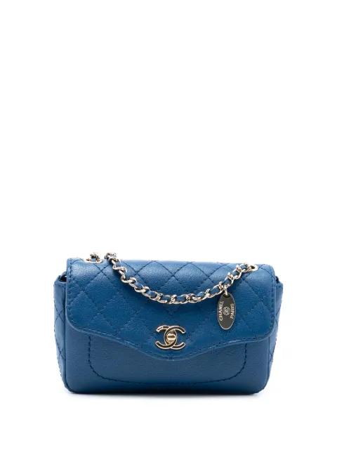 2019 Mini Quilted Goatskin Coco Curve Flap crossbody bag by CHANEL 