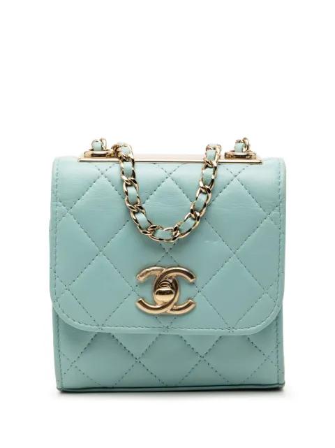 2019 Mini Quilted Lambskin Trendy CC Clutch With Chain crossbody bag by CHANEL 