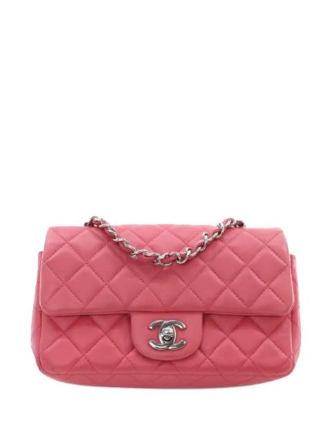 2019 Mini Rectangular Classic Lambskin Single Flap crossbody bag by CHANEL 