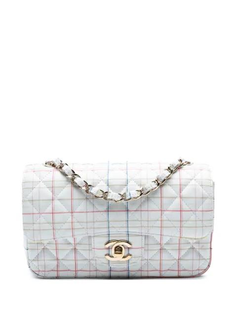 2019 Mini Rectangular Classic Printed Calfskin Single Flap crossbody bag by CHANEL 