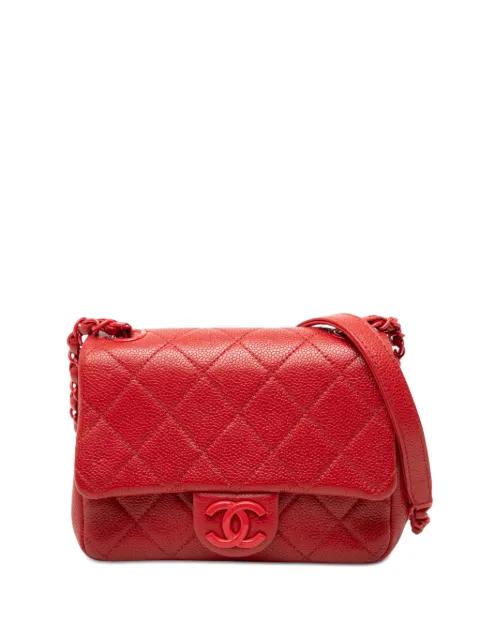 2019 Mini Square Caviar Incognito Flap crossbody bag by CHANEL 