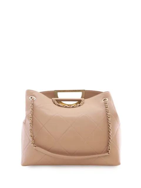 2019 Quilted Caviar A Real Catch Shopping Tote satchel by CHANEL 