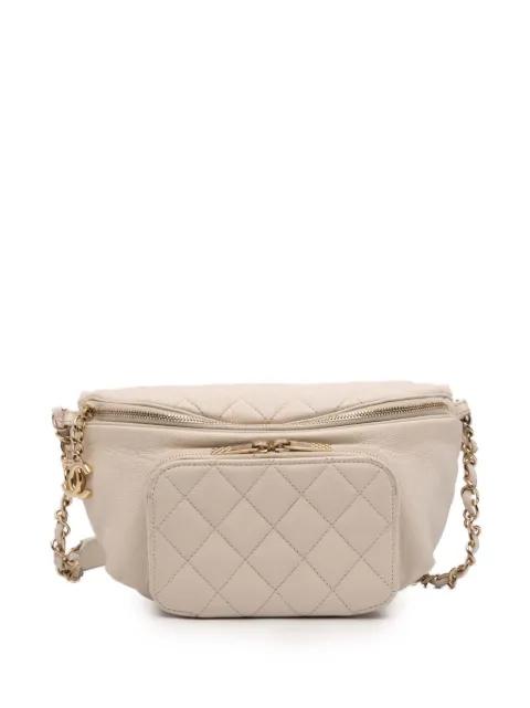 2019 Quilted Caviar Business Affinity belt bag by CHANEL 
