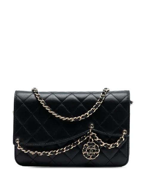 2019 Quilted Lambskin CC Charm Wallet on Chain crossbody bag by CHANEL 