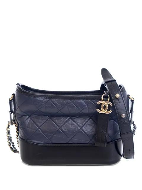 2019 Small Bicolor Aged Calfskin Gabrielle crossbody bag by CHANEL 