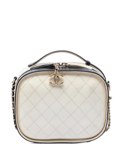 2019 Small CC Crumpled Calfskin Vanity Case satchel by CHANEL 