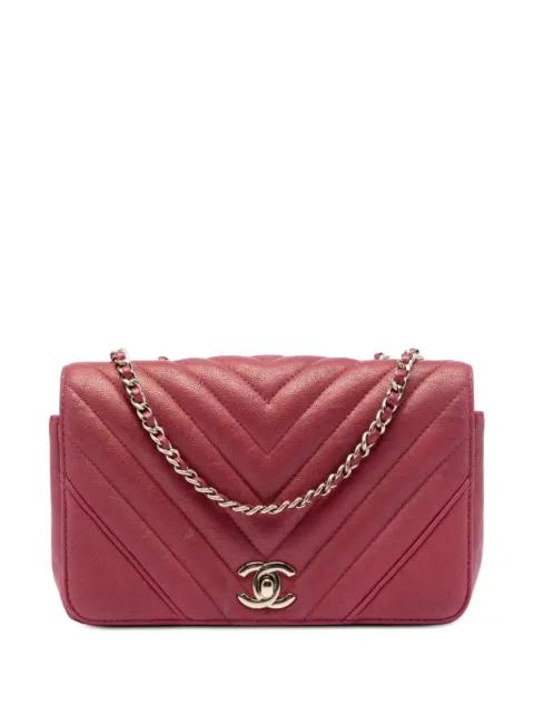 2019 Small Chevron Caviar Statement Flap shoulder bag by CHANEL 