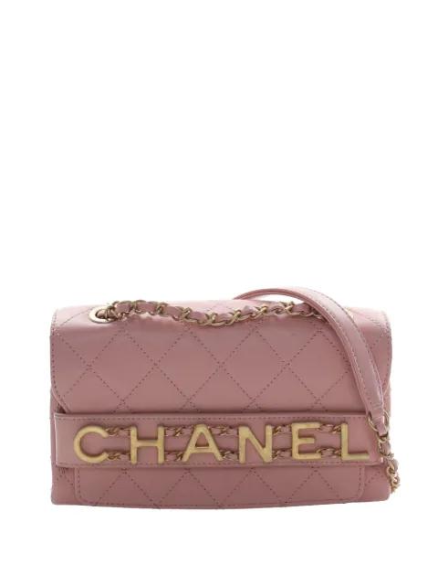 2019 Small Quilted Calfskin Enchained Flap crossbody bag by CHANEL 