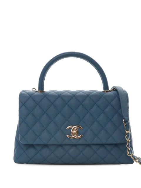 2019 Small Quilted Caviar Coco Top Handle Bag satchel by CHANEL 2019 Small Quilted Caviar Coco Top Handle Bag satchel by CHANEL