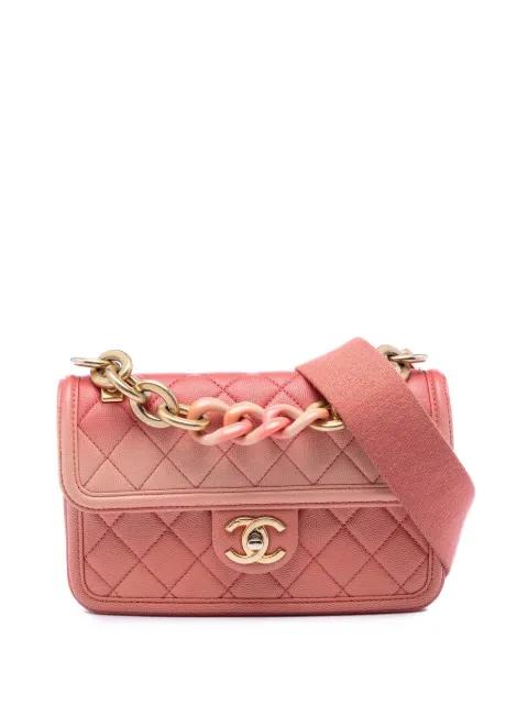 2019 Small Quilted Caviar Sunset On The Sea Flap satchel by CHANEL 