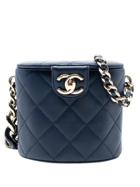 2019 Small Quilted Lambskin Resin Elegant Chain Tubular Vanity Case crossbody bag by CHANEL 2019 Small Quilted Lambskin Resin Elegant Chain Tubular Vanity Case crossbody bag by CHANEL
