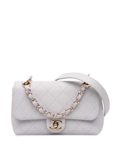 2019 Small Stitched Caviar City Walk Flap satchel by CHANEL 