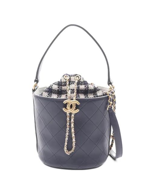 2019 small CC tweed bucket bag by CHANEL 
