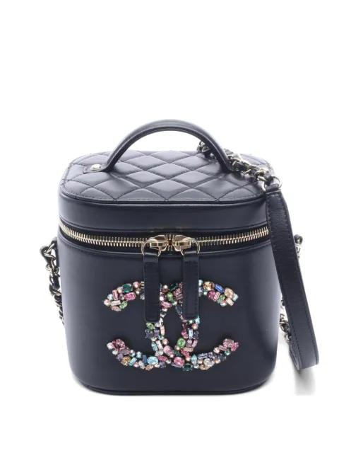2020-2021 Crystal Mania matelassé bucket bag by CHANEL 