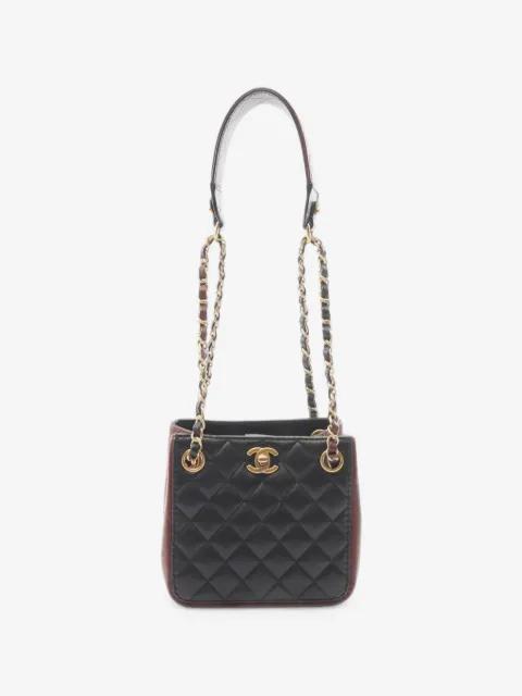 2020 CC Quilted Lambskin Drawstring bucket bag by CHANEL 