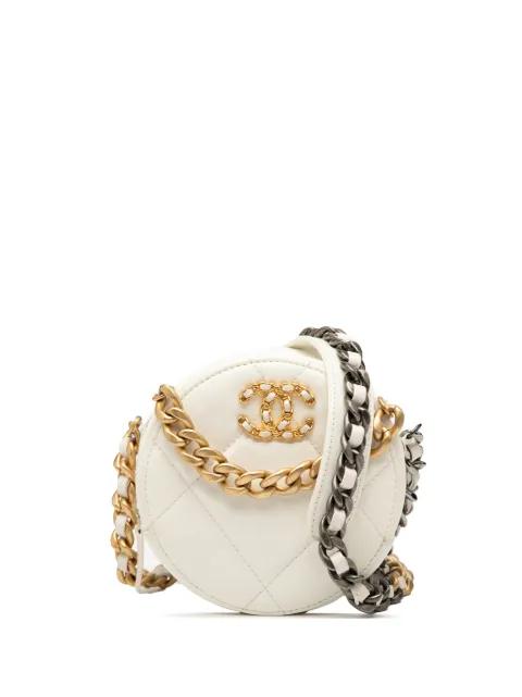 2020 Lambskin 19 Round Clutch with Chain satchel by CHANEL 