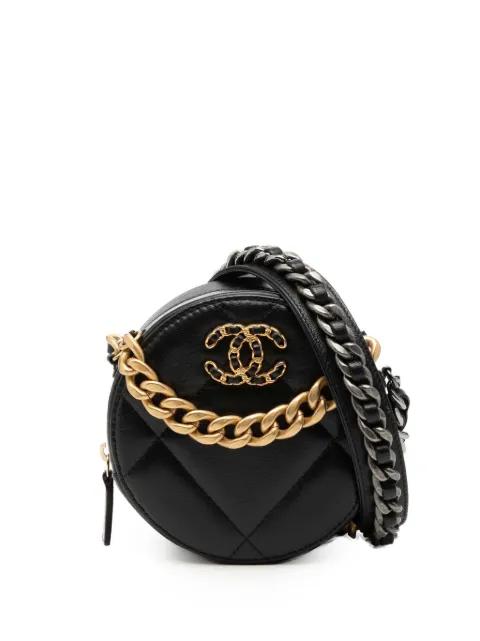 2020 Lambskin 19 Round Clutch with Chain satchel by CHANEL 